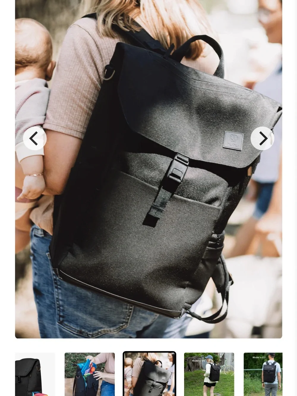 🩵 Huhu Everyday Diaper Backpack Great Men’s Diaper Bag